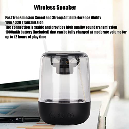 Alto-falante Bluetooth LED, Alto-falante Bluetooth portátil de 10 m/33 pés 5 W velocidade de transmi