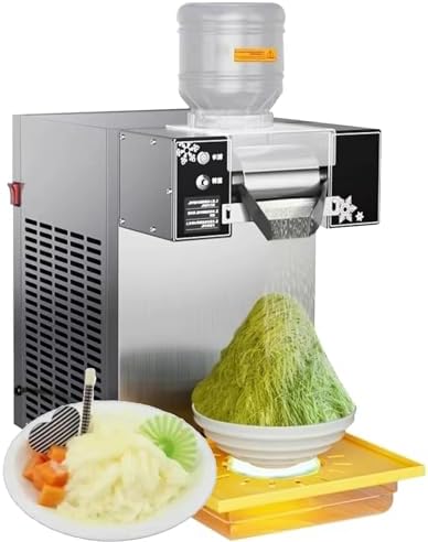 Commercial Snow Ice Cream Machine - Continuous Cooled Snowflake Ice Maker for Milk, Mango Bingsu, Smoothies - High Capacity Shaver 120KG/Day