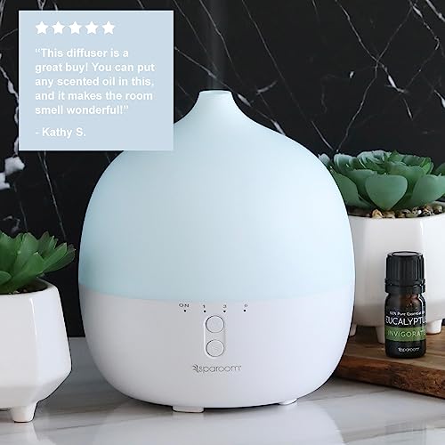 Sparoom Colossal App-Enabled Ultrasonic Essential Oil Diffuser With 5 Ml Eucalyptus Essential Oil #TOP1