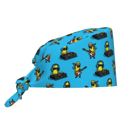Image of Adjustable Scrub Cap with Sweatband, Breathable Working Hat for Men /Women