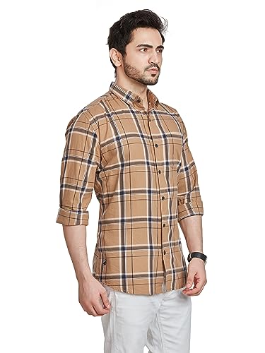 Image of BE ACTIVE Cotton Casual Checks Shirts for Men|| Casual Shirts for Men|| Mens Casual Shirts Full Sleeve