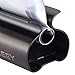 Toothpaste Tube Squeezer - Set of 3 Toothpaste Squeezer Rollers, Metal Toothpaste Tube Wringer Seat Holder Stand XYKEEY (Matt Black)