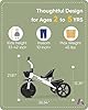 KRIDDO Kids Tricycles Age 24 Month to 5 Years, Toddler Kids Trike for 2.5 to 5 Year Old, Gift Toddler Tricycles for 2-4 Year Olds, Trikes for Toddlers, White #2