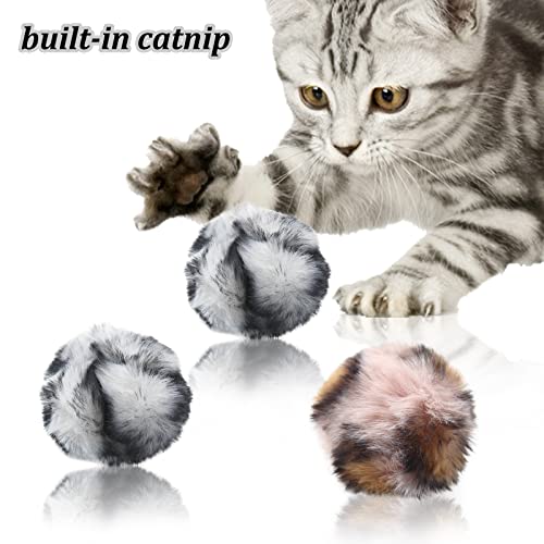 FuninCrea 6 Pezzi Palline Gatto Peluche, Palla di