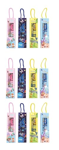 Image of Crackles Pencil Sets Stationery for kids Birthday Returns Gifts of Boys and Girls (Multi Design and Colors)-Pack of 12