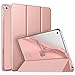 Price comparison product image MoKo Case Fit iPad Mini 5 2019 (5th Generation 7.9-inch) iPad Mini 4, Slim Smart Shell Stand Folio Protective Cover with Soft TPU Translucent Frosted Back, Auto Wake/Sleep - Rose Gold