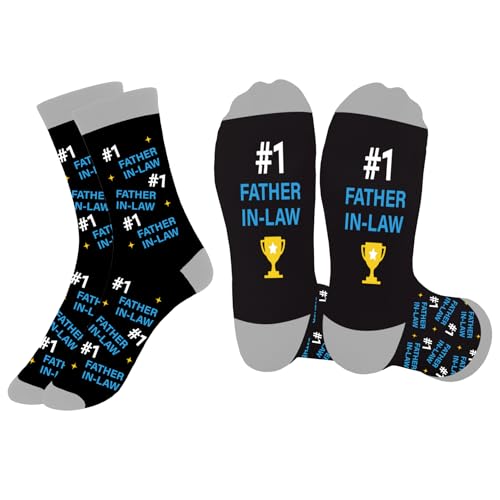 Liomxase Gifts for Father-in-Law - Christmas Birthday Valentines Day Father's Fathers Day Father in Law Gifts,Father in Law Wedding Gift from Daughter-in-Law Son-in-Law,Stocking Stuffers,Mens Socks