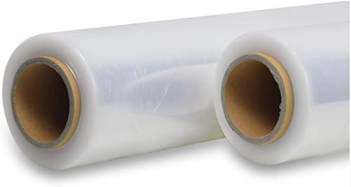 Miniatura 6 de Película elástica de palé fundida transparente de 18 pulgadas x 1500 pies x 80 de grosor (18 micrones), paquete de 4 rollos, 1500 pies por rollo,
