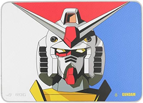 ASUS ROG Sheath Gundam Edition Mousepad (Limited Edition, Gaming-Optimized Cloth Surface, 3mm Thickness, Anti-Fraying Stitched Frame, and Non-Slip Rubber Base)