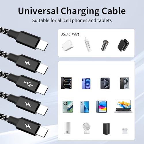 MPATIBY 5' 4-in-1 USB-C Multi Charging Cable - image 6