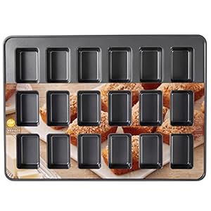 Wilton Perfect Results Premium Non Stick Bakeware Mini Loaf Pan 18 Cavity