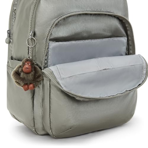 Image of Kipling Women's Seoul Extra Large 17 inch Laptop Backpack, Durable, Roomy with Padded Shoulder Straps, Built-In Protective Sleeve