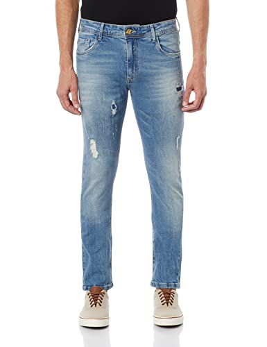 Calça Jeans Aguia Fili, Masculino, Cavalera, Azul, 38