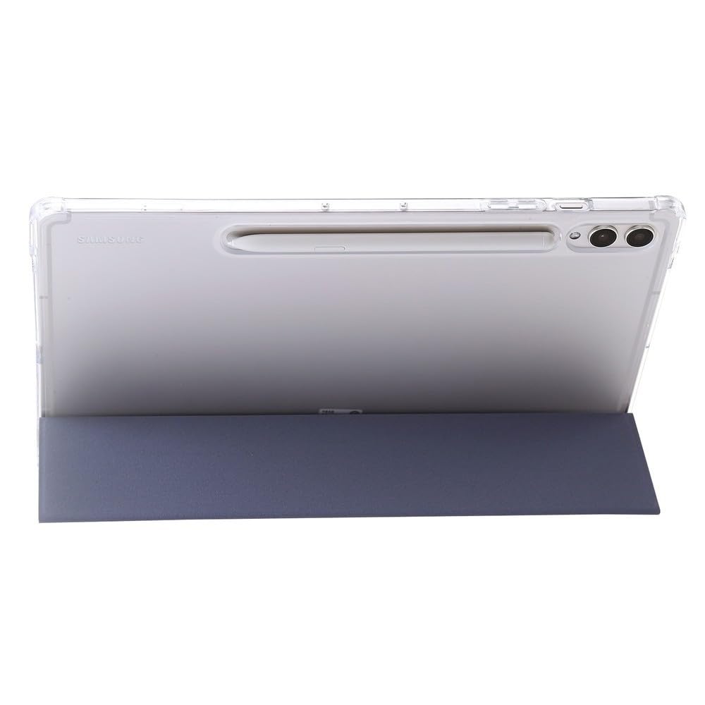 Generic etui kompatybilne z Samsung Tab A9 8,7 SM-X110 (kolor: lawendowy szary) skórzany przezroczysty silikonowy twardy pokrowiec z klapką