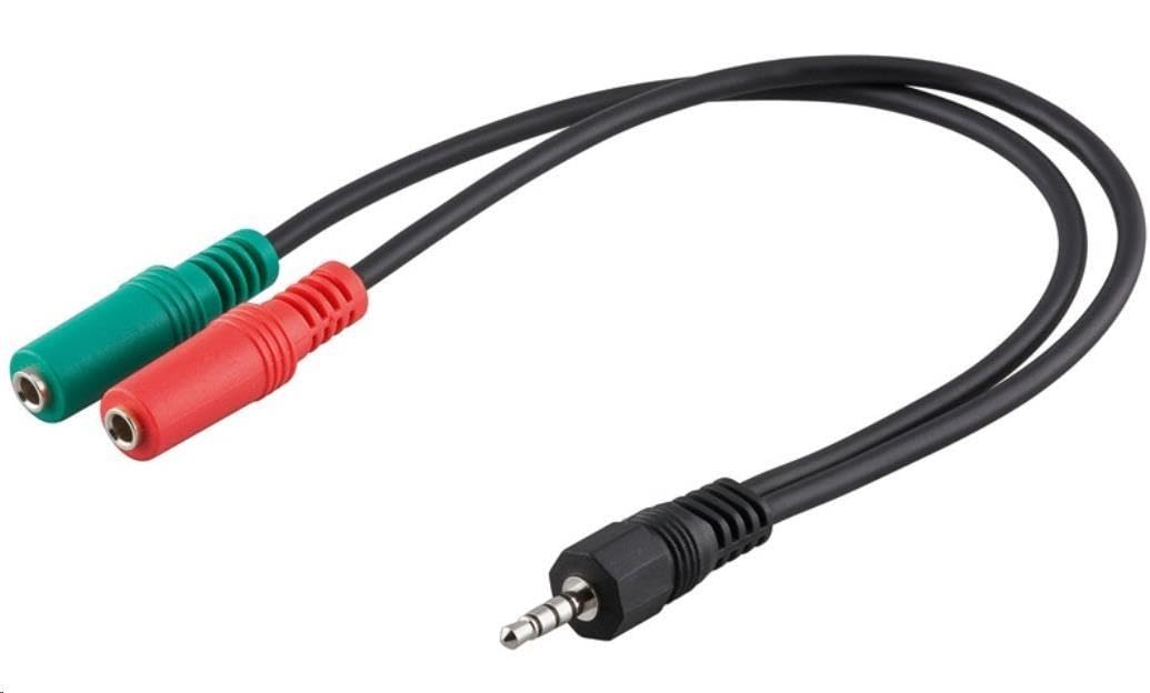 Cavo Sdoppiatore Microfono Cuffia jack 3,5 mm per Smartphone e Notebook