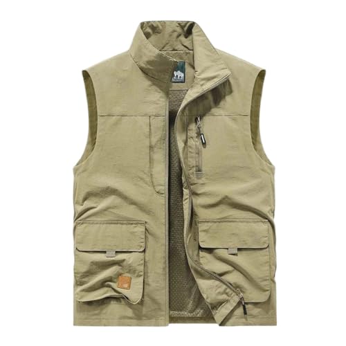 Men Mesh Thin Climbing Multi-Pocket Summer Fishing Photography Vest 677
