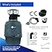 InSinkErator Evolution Cover Control 3/4 HP Garbage Disposal, Advanced Series EZ Connect Batch Feed Food Waste Disposer