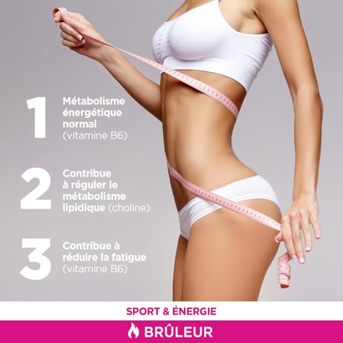 EAFIT MINCEUR - L-CARNITINE - Bruleur de graisse puissant -Perte de poids -Booster Energétique - Améliore Rendement Sportif - Vitamine B6- Choline - Programme 15 jours - Avant le sport - 90 Gélules – Image 4