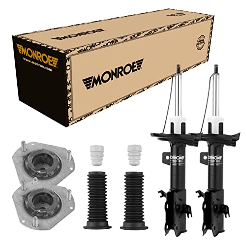 Monroe 2 Stoßdämpfer Vorne + Domlager und Staubschutz für Ford Fiesta 6 Monroe 2 Stoßdämpfer Vorne + Domlager und Staubschutz für Ford Fiesta 6