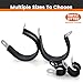 10 PCS 1-5/8 Inch 304 Stainless Steel Cable Clamps with Rubber Coated Cushion – Insulated Wire Clamps for Automotive, Pipe, Tube, Hose, Lines & Cord Installation (DN 42mm)