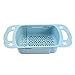 YARNOW Estante para Fregadero De Cocina Canasta De Drenaje Retráctil Canasta De Lavado De Frutas Y Verduras (Azul Cielo)
