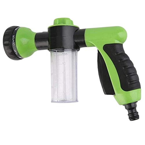 iMiMi Adjustable Car Foam Sprayer 8 Water Patterns for Cars Washing,Pets Shower Plants Watering with 3.5oz/100cc Bottle,Garden Hose Nozzle Sprayer