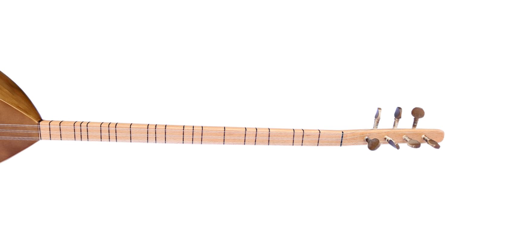 Baglama Saz ASL-109 Maulbeere mit langem Hals, türkische Qualität