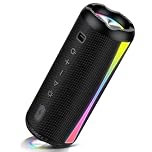 dotn Portable Bluetooth Speaker, 2026 Latest Speakers Wireless Bluetooth 5.4 with 7 RGB Light Modes & 20H Playtime with Deep Bass, TWS Pairing, IPX7 Waterproof Speaker for Home, Travel, Party