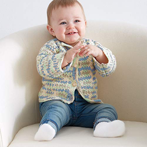 Image of Bernat Baby Sport Big Ball Ombre Yarn - (3) Light Gauge 100% Acrylic - 9.8oz - Lilac Bouquet - Machine Wash & Dry
