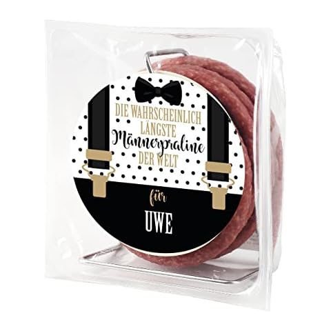 Herz & Heim® Geschenk für den Mann Salami-Kabeltrommel - längste Männerpraline der Welt - personalisiert Cover
