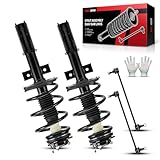 Torchbeam Front Struts Assembly Shock & Sway Bars End Links Compatible with Saturn Outlook 2007-2010 Struts and Shocks Absorber Complete Assembly 172518,182518