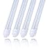 4Pack R17d V Shaped Rotatable HO Base 8 Foot led Bulbs Double Row,65W,150W Fluorescent Lamp Replacement Shop Lights, Dual-Ended Power, Cold White 6000K, 7800LM,Clear Cover, AC 85-277V
