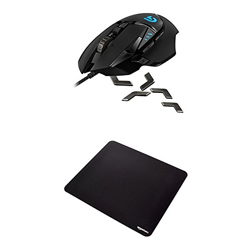 Logitech G502 Proteus Spectrum RGB Tunable Gaming Mouse and AmazonBasics XXL Gaming Mouse Pad
