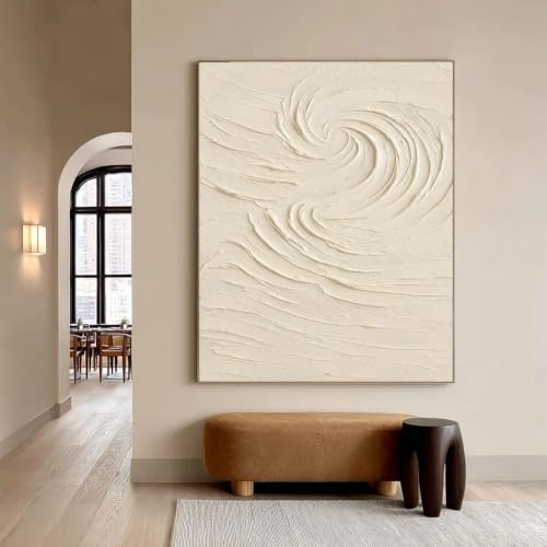 Affiche sur toile encadrée pour habiller un grand mur blanc de salon