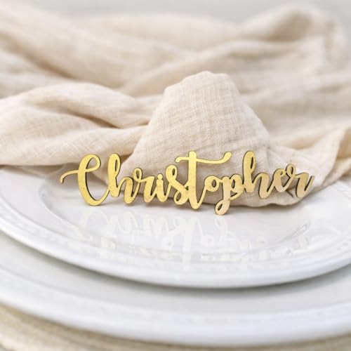 Customized Wooden Name Tags for Place Setting...