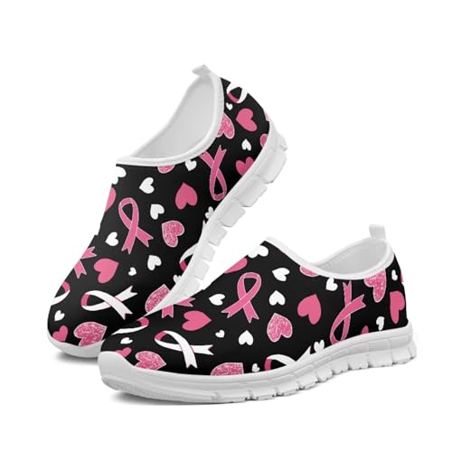 Image of Floral Sneakers for Women Colorful Art Shoes for Women Slip On Casual Work Shoes