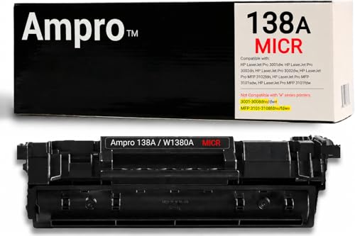 Toner MICR 138A Ampro pour impression de chèques sur imprimante laser 3001dw