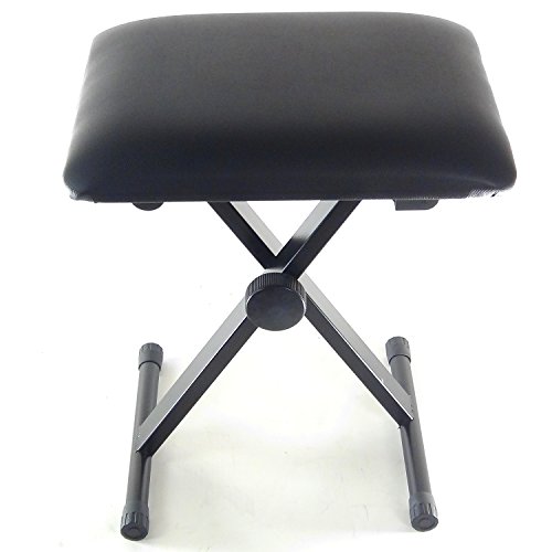 Compacte DynaSun MKCH zitbank, zitbank, pianobank, zwarte stoel, kruk, keyboardbank, pianostoel, leerstoel voor piano, keyboard piano - Image 5