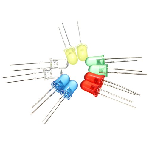CroLEDu00ae LOT 100 DIODES ELECTROLUMINESCENTES LED DEL 5 COULEURS