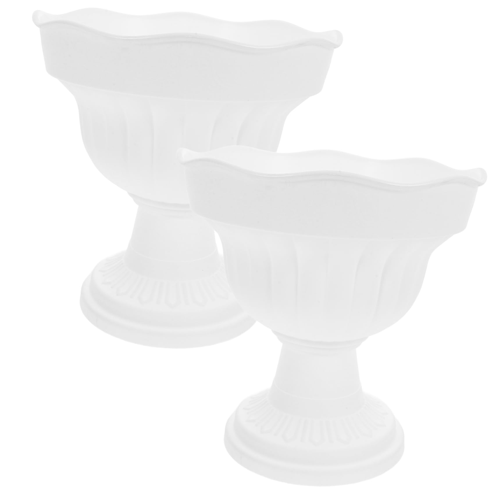 Pot de fleurs romain plastique SOLUSTRE de finition vintage haut de gamme pour salon