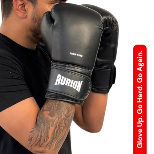 Image of Aurion Boxing Gloves for Men 12oz, Training Boxing Gloves for Sparring and Heavy Bag, Versatile Combat Gear for Boxing, Kickboxing, MMA and Muay Thai, Ideal for Beginner and Intermediate Athletes