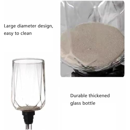 Tabletop Glass Siphon Pot, Vacuum Technology Syphon Coffee Maker with Hot Tea Maker Machine, Large Capacity & Perfect for Serving 3-4 Guests, Heat-Resistant, -30°C to 180°C for Home and Office 3 Tabletop Glass Siphon Pot, Vacuum Technology Syphon Coffee Maker with Hot Tea Maker Machine, Large Capacity & Perfect for Serving 3-4 Guests, Heat-Resistant, -30°C to 180°C for Home and Office