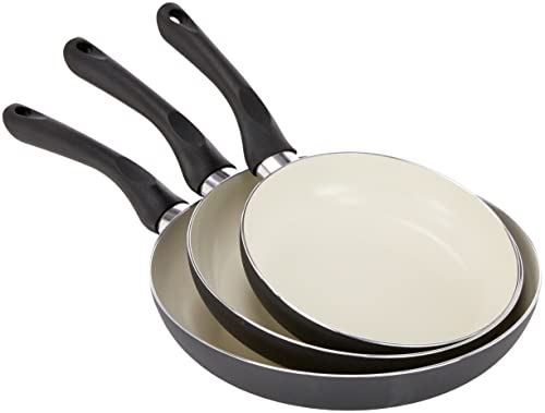 Foto von ELO Basic 78204 3 teilig Pfannenset, Aluminium, schwarz, 0 cm, 3-Einheiten, 20/24/28 cm