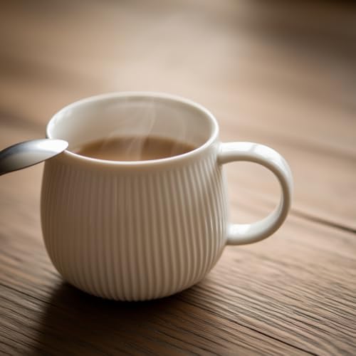 Taza de cerámica con tapa en forma de hongo 12oz miniatura 2