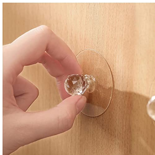 Manopole per Cassetti Mobili Trasparenti, Maniche a Cristallo di Diamanti per Finestra della Porta del Guardaroba del Bagno del Bagno Cucina, Autoadesivo Senza Perforazione - Image 5