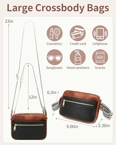 Crossbody Bags for Women Purse, Vegan Leather Small Handbags Cross Body Shoulder Bag, Birthday Gifts for Women3
