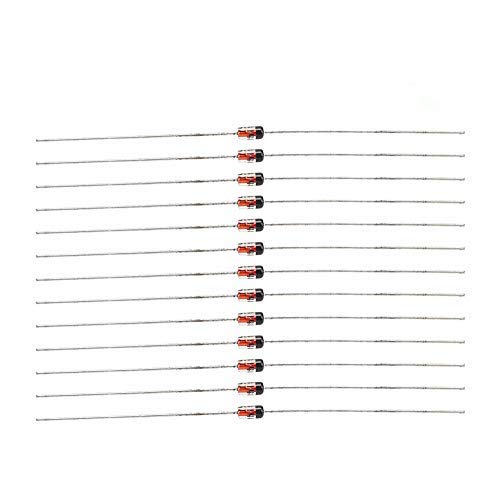 Fafeicy - 500Pcs 1N4148 Fast Switching Diode 200mA 100V Bulk Pack Small Signal Components for Electronics Prototyping Circuit Board Repair