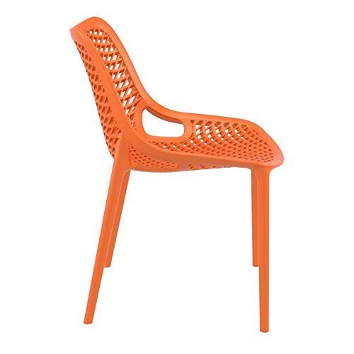 Compamia Air Outdoor Patio Dining Chair In Orange (Set Of 2) #TOP3