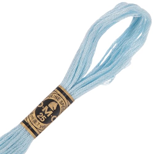 Image of Hobby Lobby DMC Cotton Embroidery Floss - 162 Ultra Very Light Blue
