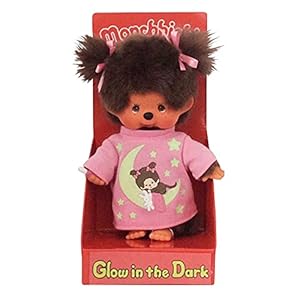 Sekiguchi Monchhichi Mädchen Plüschfigur mit Schlafshirt